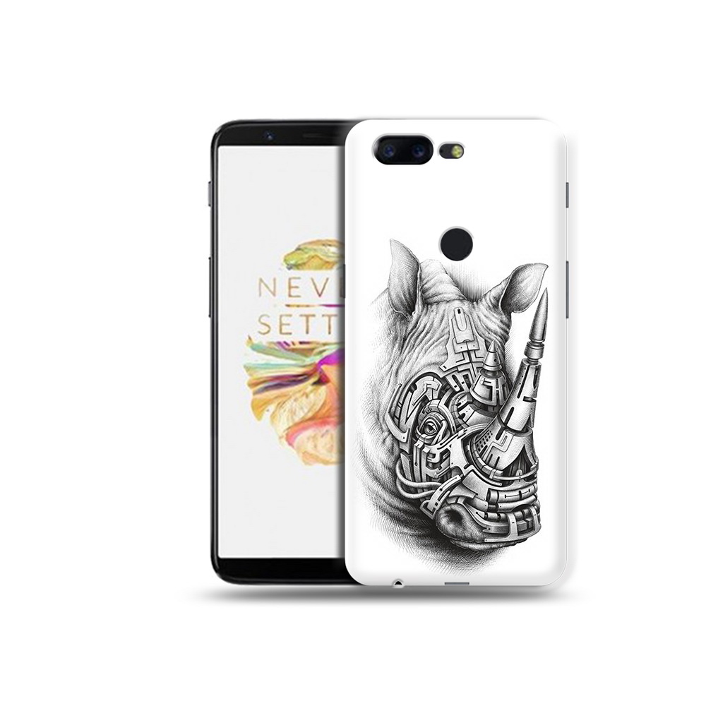 

Чехол MyPads Tocco для OnePlus 5T стальной носорог, Прозрачный, Tocco