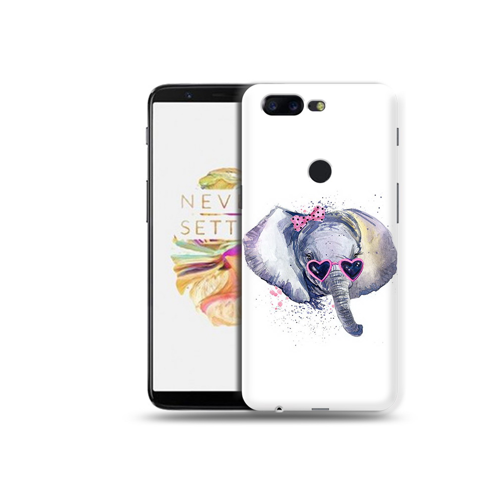 

Чехол MyPads Tocco для OnePlus 5T слоник в очках, Прозрачный, Tocco