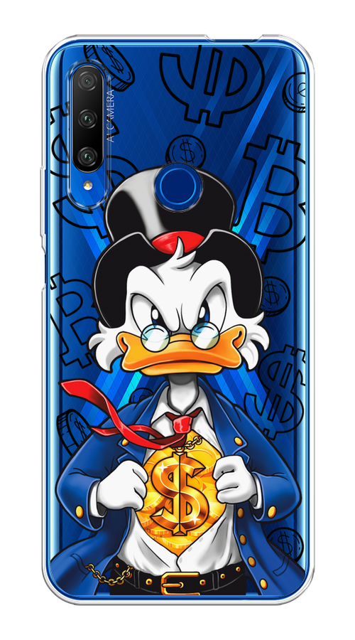 

Чехол на Huawei Honor 9X Premium "Scrooge Goldman", Черный;белый;синий, 610650-1