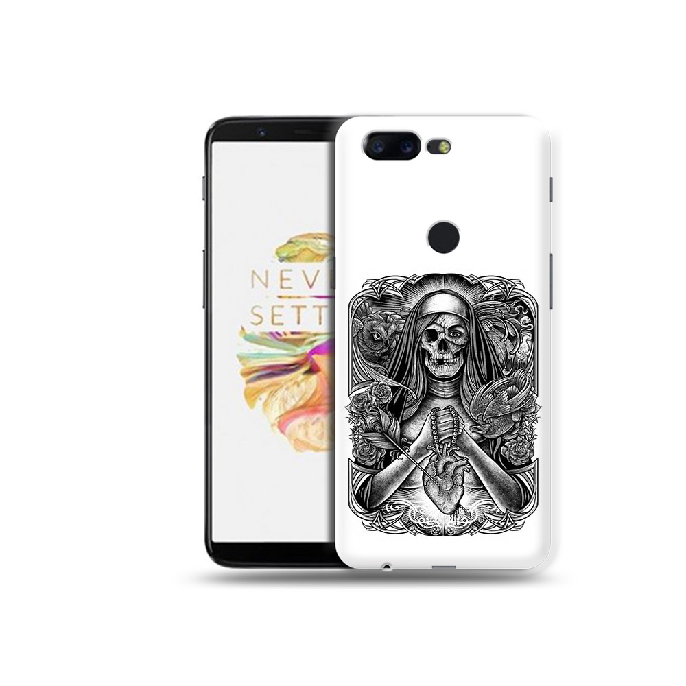 

Чехол MyPads Tocco для OnePlus 5T скелет с сердцем, Прозрачный, Tocco