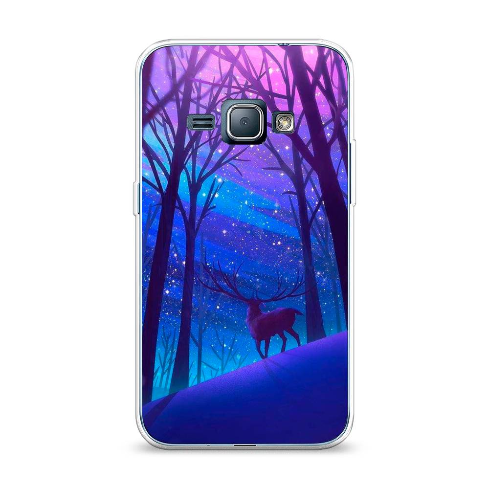 

Чехол Awog на Samsung Galaxy J1 2016 / Самсунг J1 2016 "Северный олень", Фиолетовый;голубой;синий, 22150-2