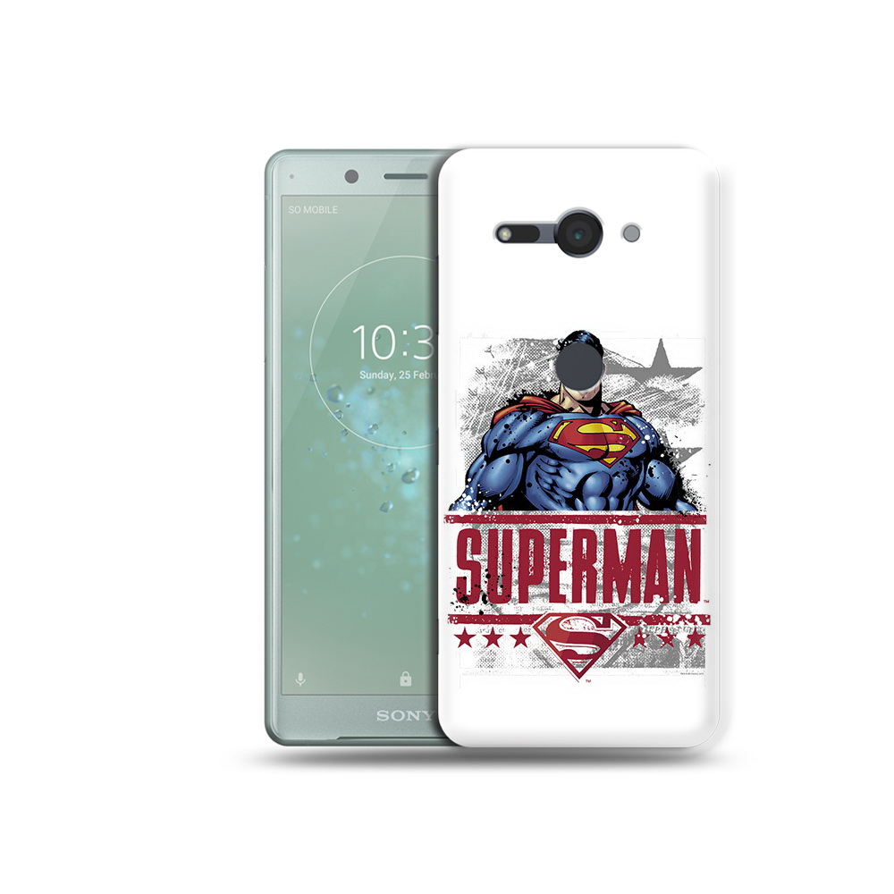 

Чехол MyPads Tocco для Sony Xperia XZ2 Compact рисунок супермен, Прозрачный, Tocco