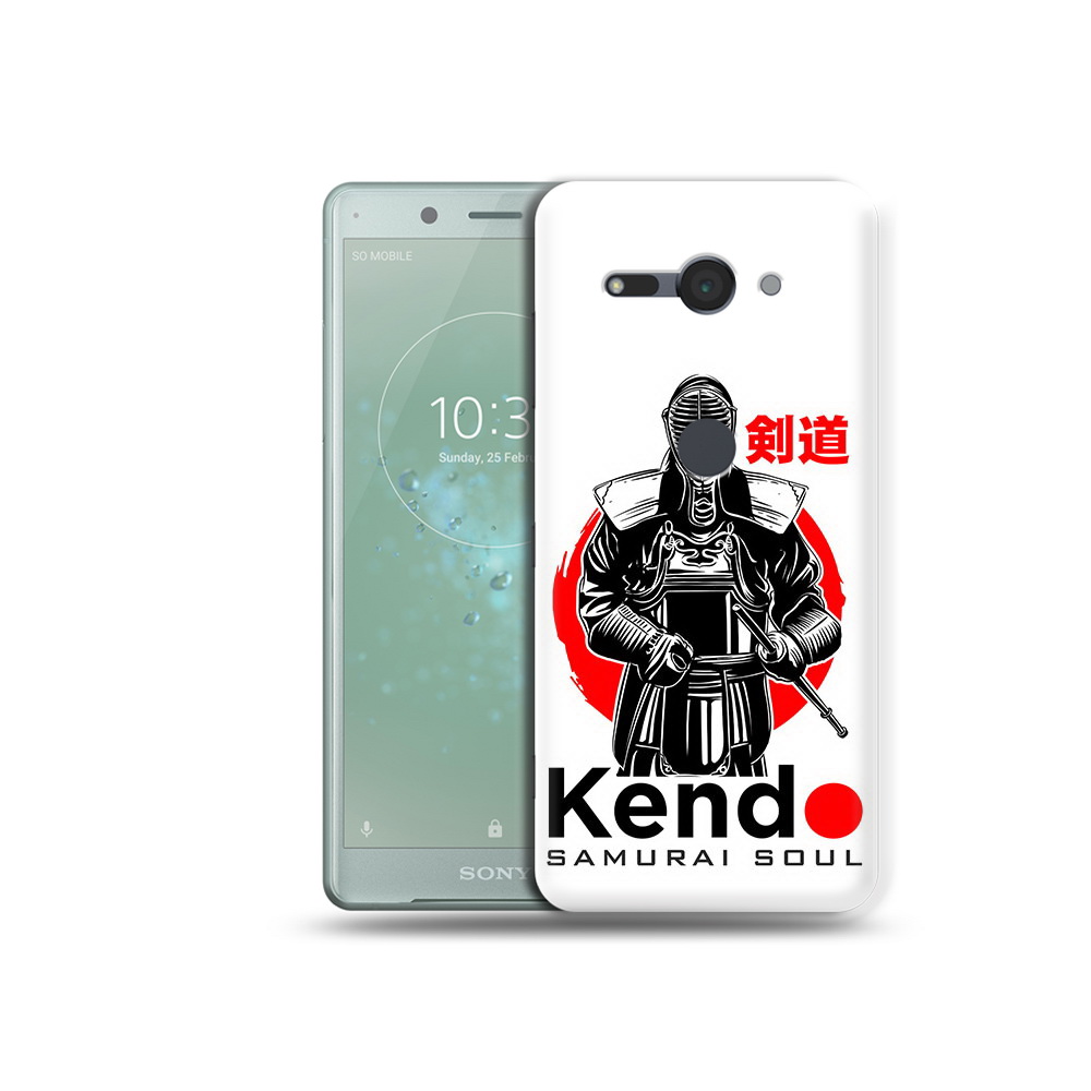 

Чехол MyPads Tocco для Sony Xperia XZ2 Compact рисованый самурай, Прозрачный, Tocco