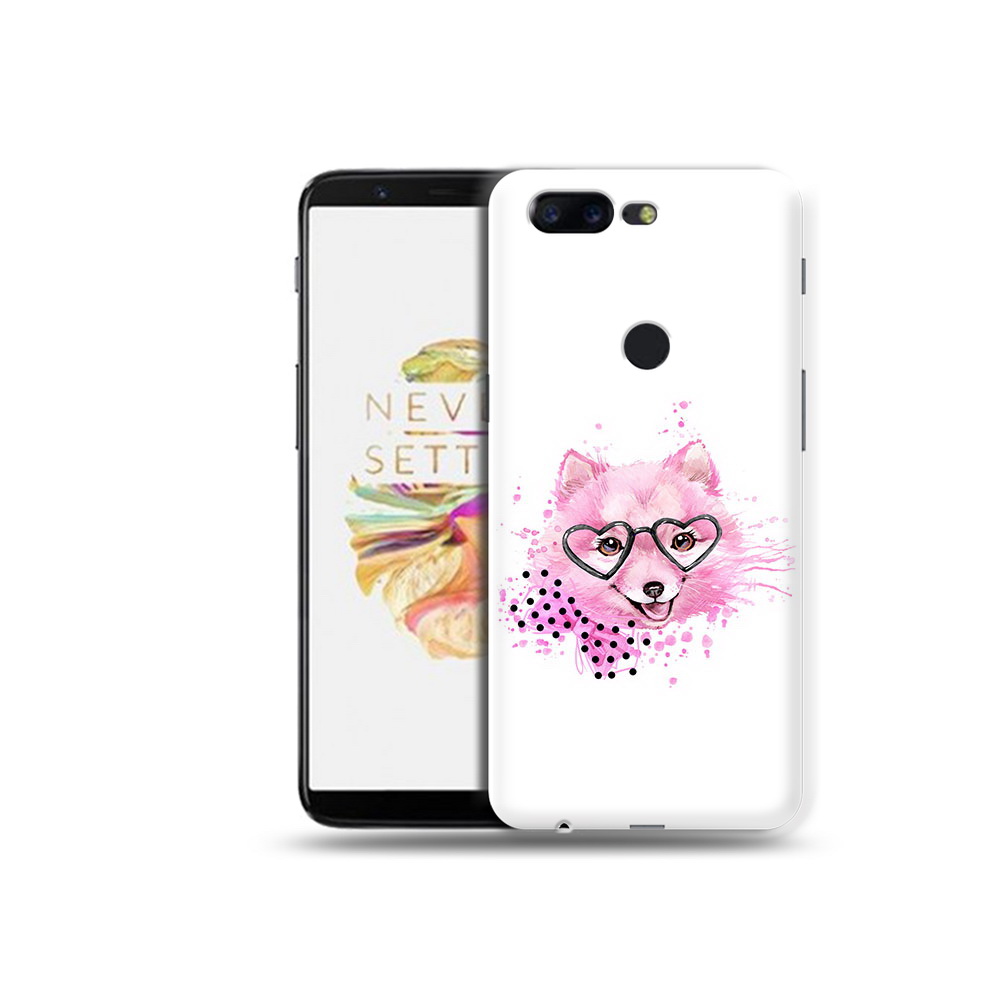 

Чехол MyPads Tocco для OnePlus 5T розовый волченок, Прозрачный, Tocco