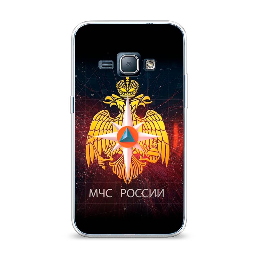 

Чехол Awog на Samsung Galaxy J1 2016 / Самсунг J1 2016 "МЧС России", Черный;желтый;красный, 22150-5