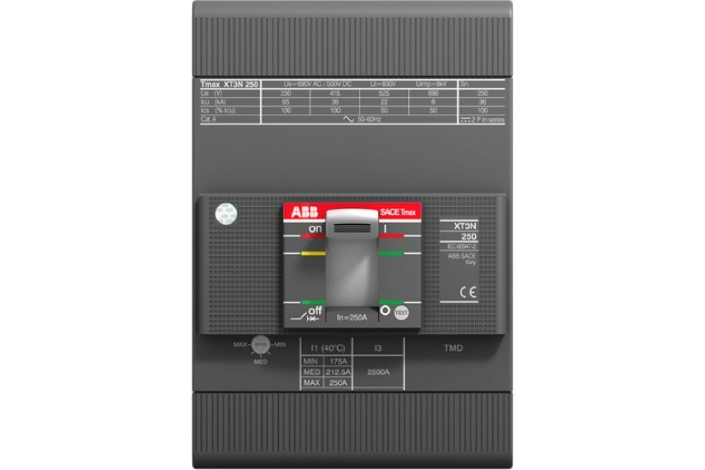 

Sace Tmax Xt3N 250 Tdm 160-1600 3P Ff