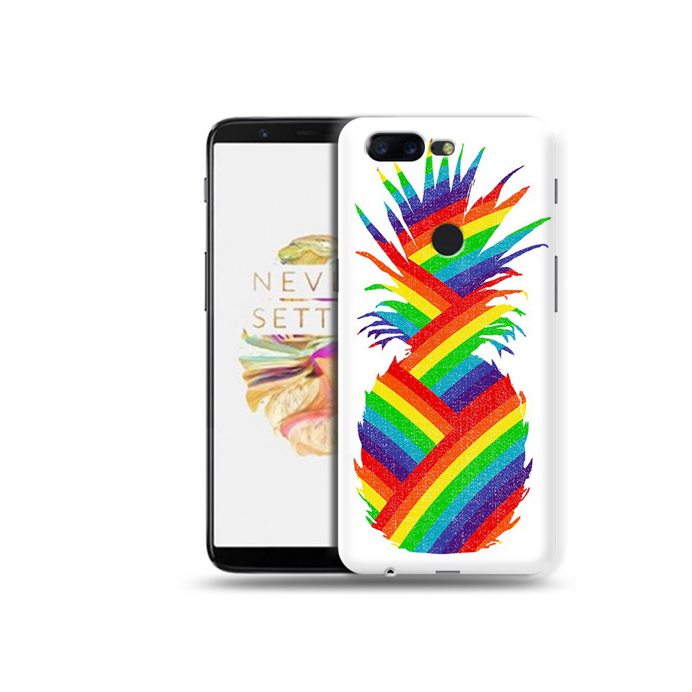 

Чехол MyPads Tocco для OnePlus 5T радужный ананас, Прозрачный, Tocco