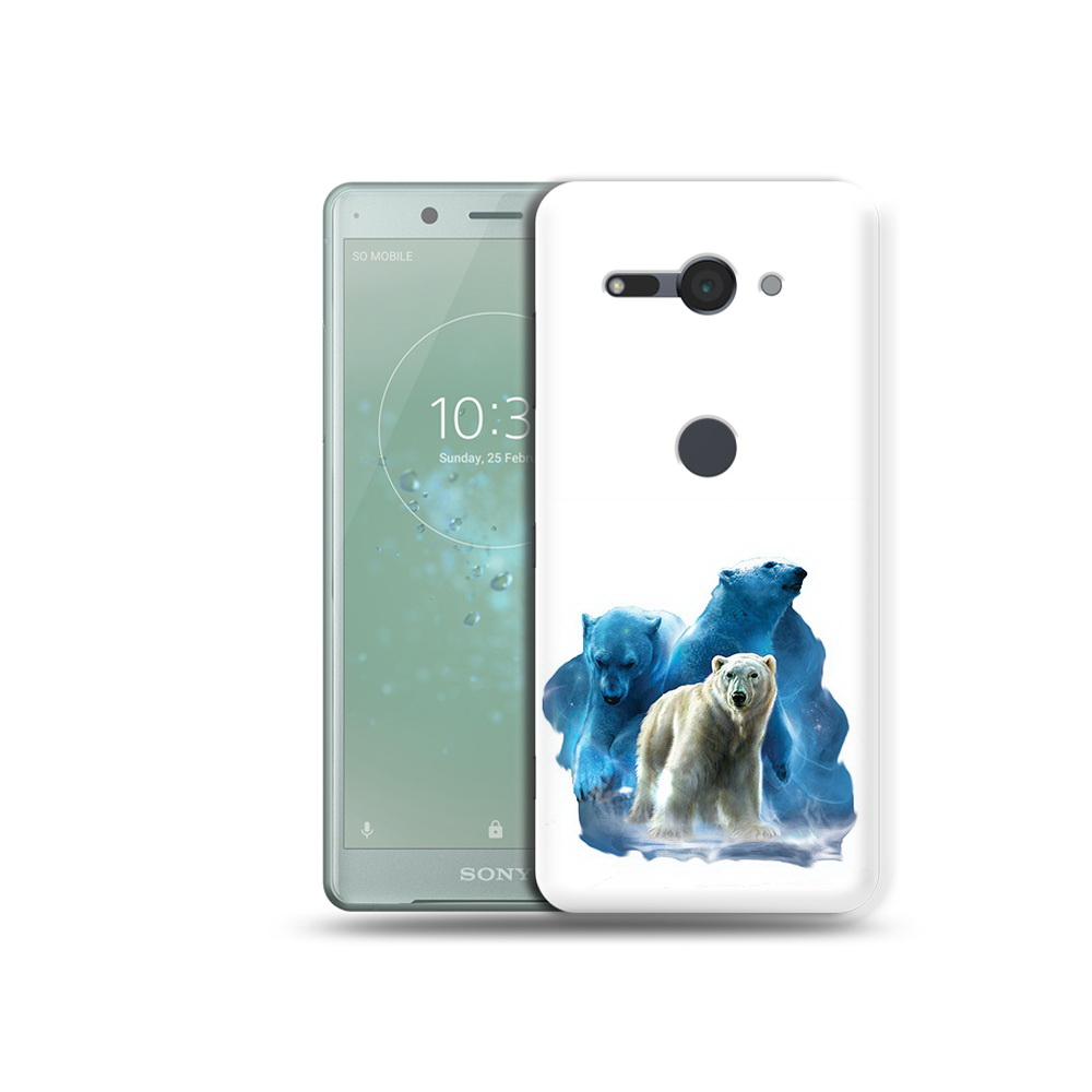 

Чехол MyPads Tocco для Sony Xperia XZ2 Compact полярный медведь, Прозрачный, Tocco