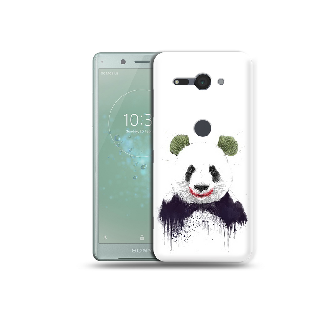 

Чехол MyPads Tocco для Sony Xperia XZ2 Compact панда джокер, Прозрачный, Tocco
