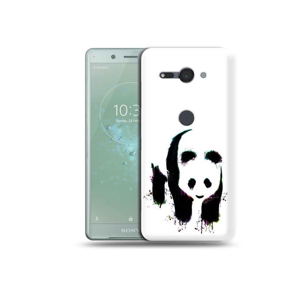 

Чехол MyPads Tocco для Sony Xperia XZ2 Compact панда в акварели, Прозрачный, Tocco