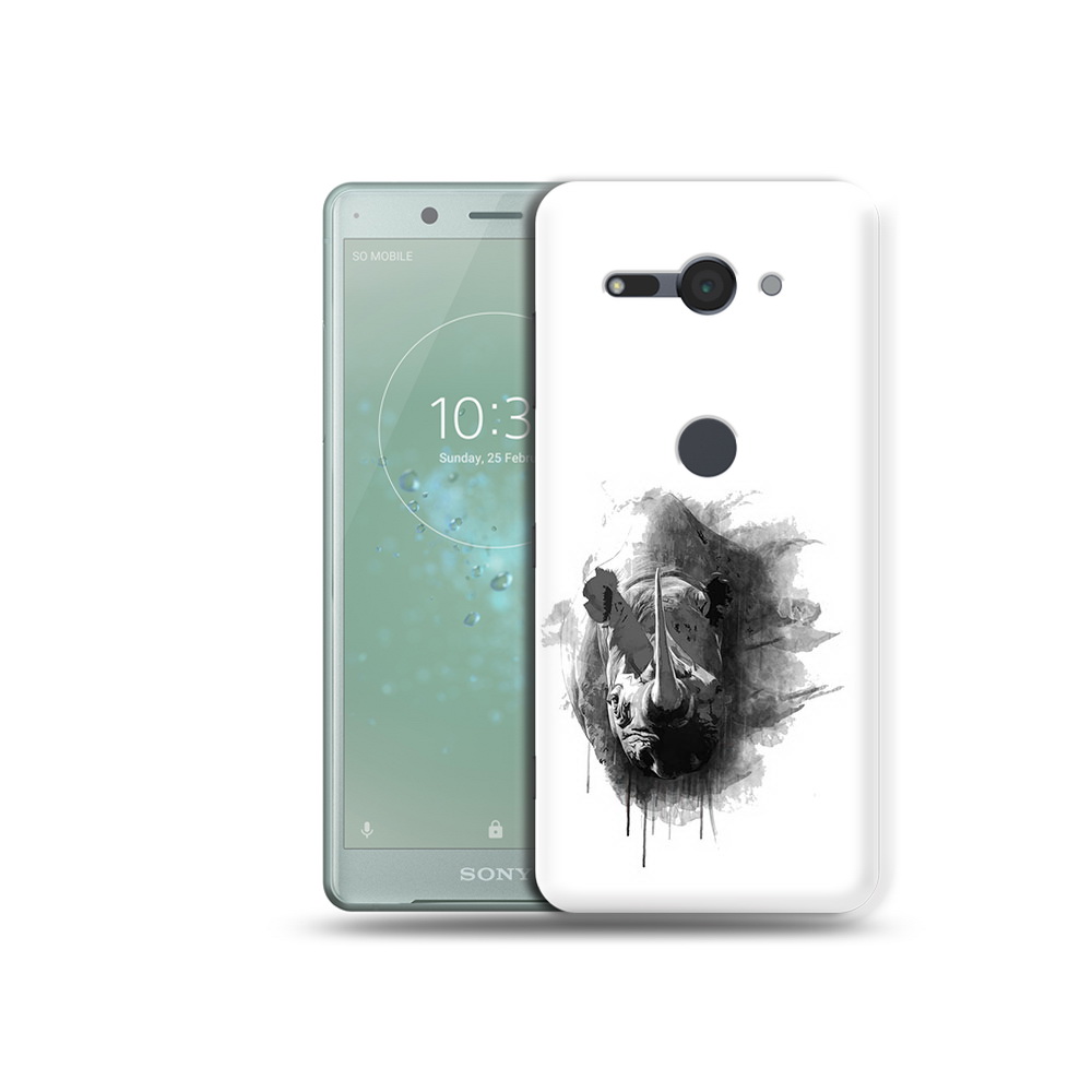 

Чехол MyPads Tocco для Sony Xperia XZ2 Compact носорог, Прозрачный, Tocco