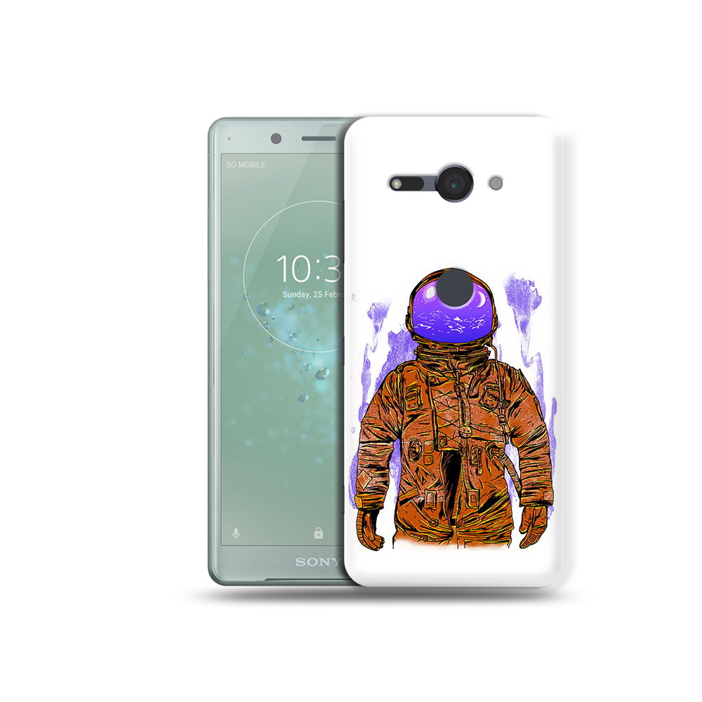 

Чехол MyPads Tocco для Sony Xperia XZ2 Compact нарисованный мужчина в скафандре, Прозрачный, Tocco