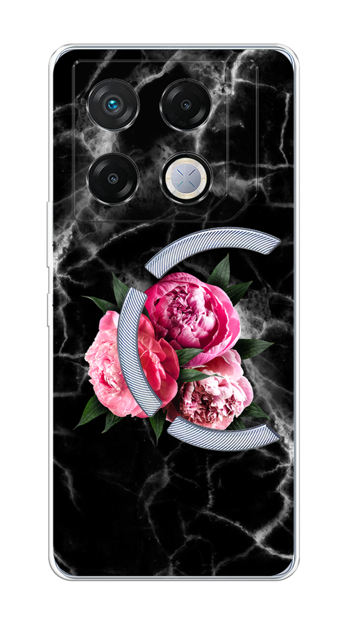 

Чехол на Infinix GT 20 Pro "Букет на черном мраморе", Черный;серый;розовый;зеленый;белый, 3106250-1