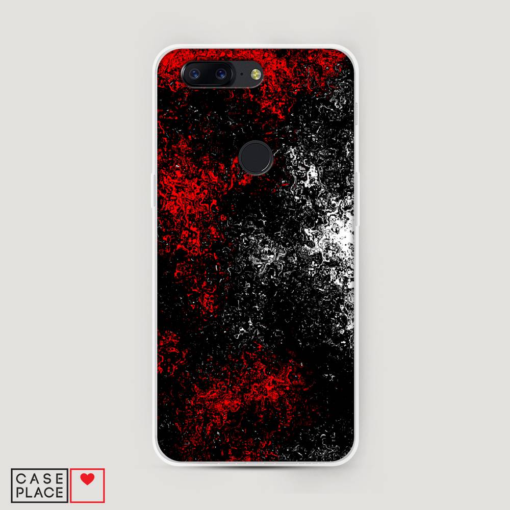 

Чехол на OnePlus 5T "Монотипия", Красный;черный;белый, 150350-3