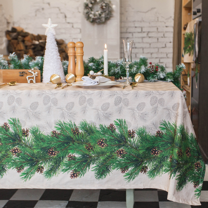 

Скатерть Этель Еловые ветви 220х148 см, Этель "Еловые ветви"