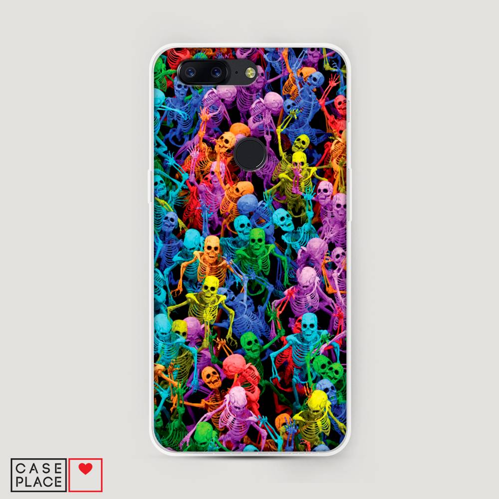 

Чехол на OnePlus 5T "Вечеринка скелетов", Фиолетовый;желтый;оранжевый, 150350-6