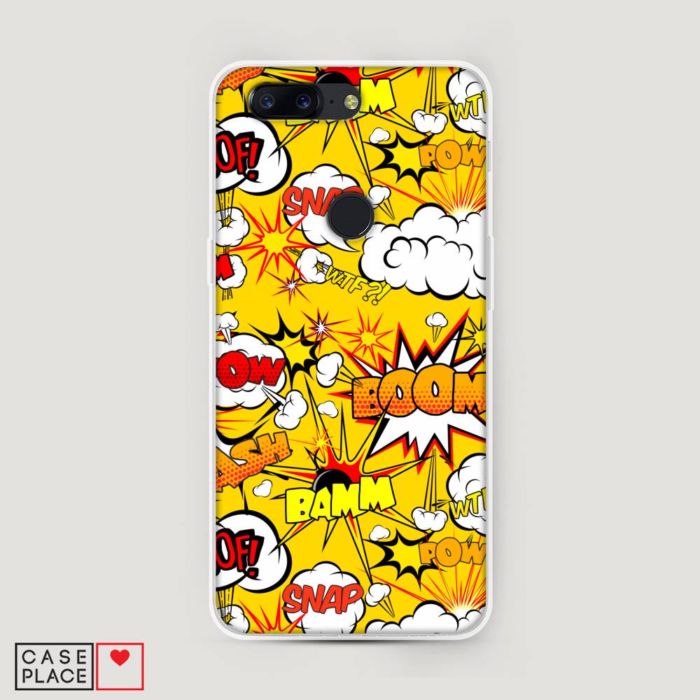 

Чехол на OnePlus 5T "Поп Арт эффекты", Желтый;белый;оранжевый, 150350-6