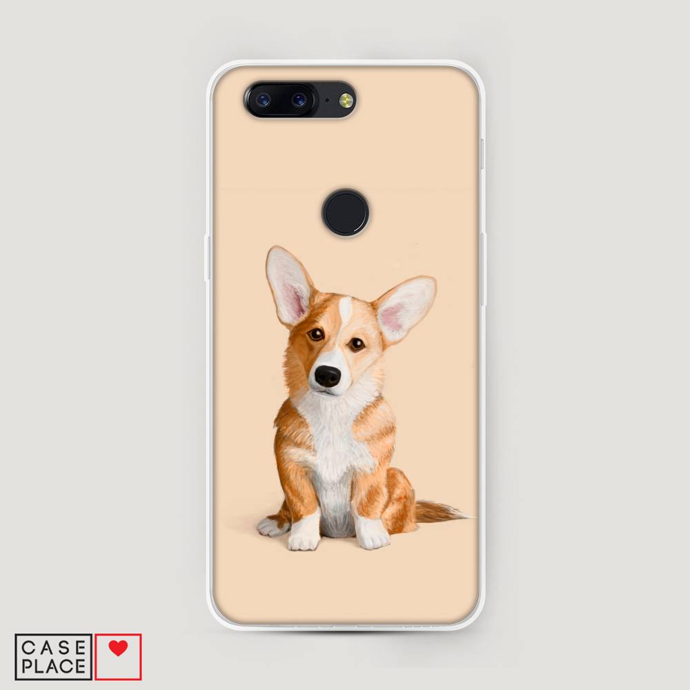 

Чехол на OnePlus 5T "Грустный Корги", Коричневый;бежевый, 150350-1