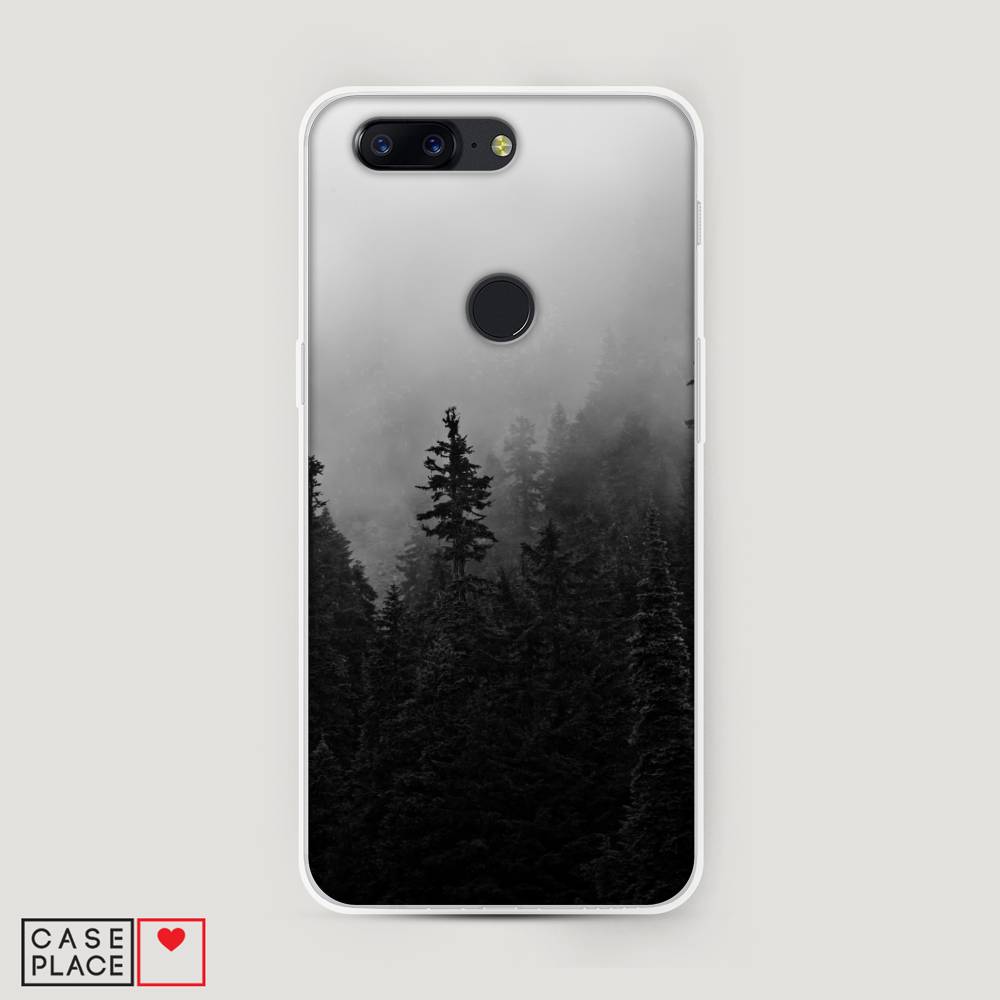 

Чехол на OnePlus 5T "Туманный лес", Серый;черный, 150350-2