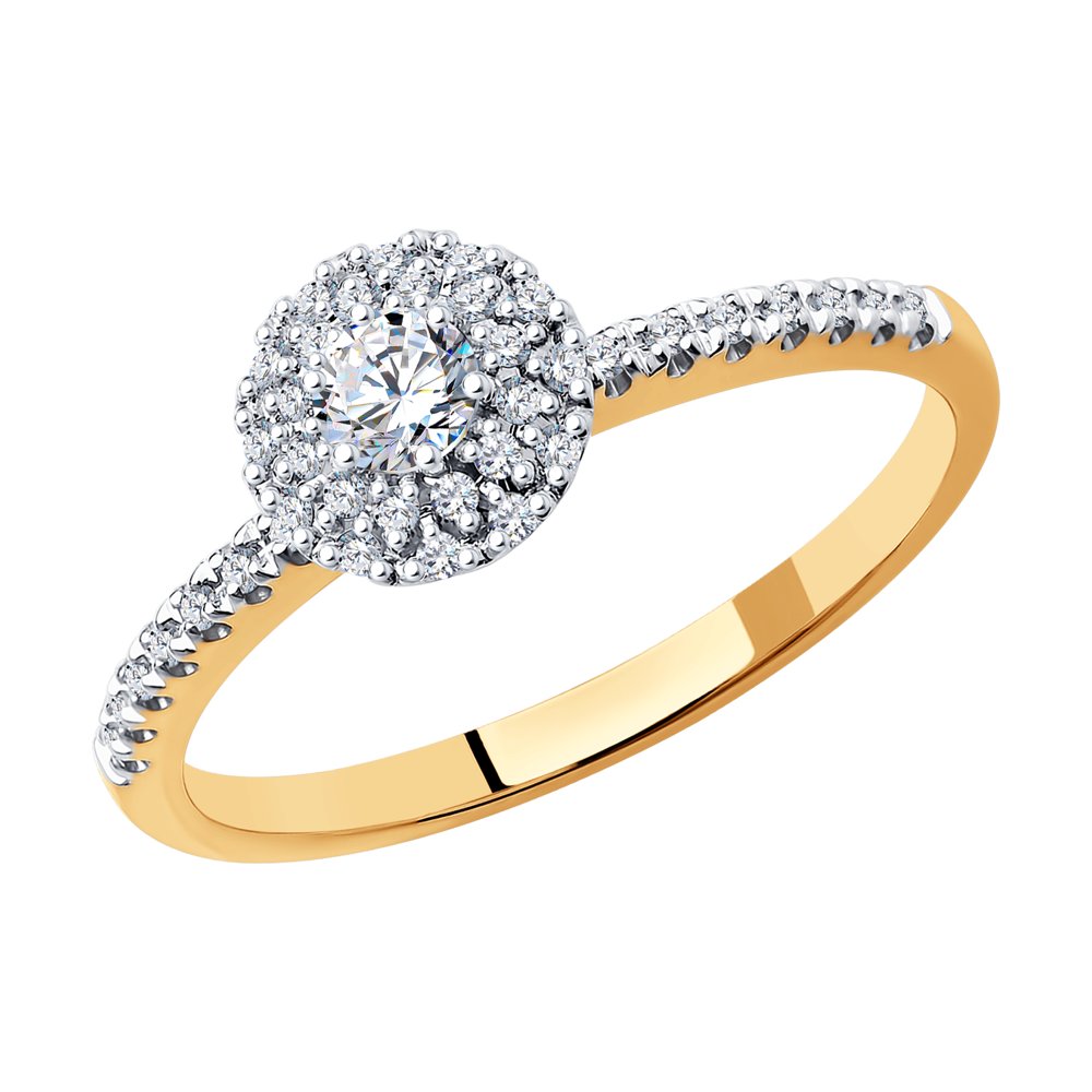 

Кольцо из золота р. 17,5 SOKOLOV Diamonds 1012132, бриллиант, 1012132