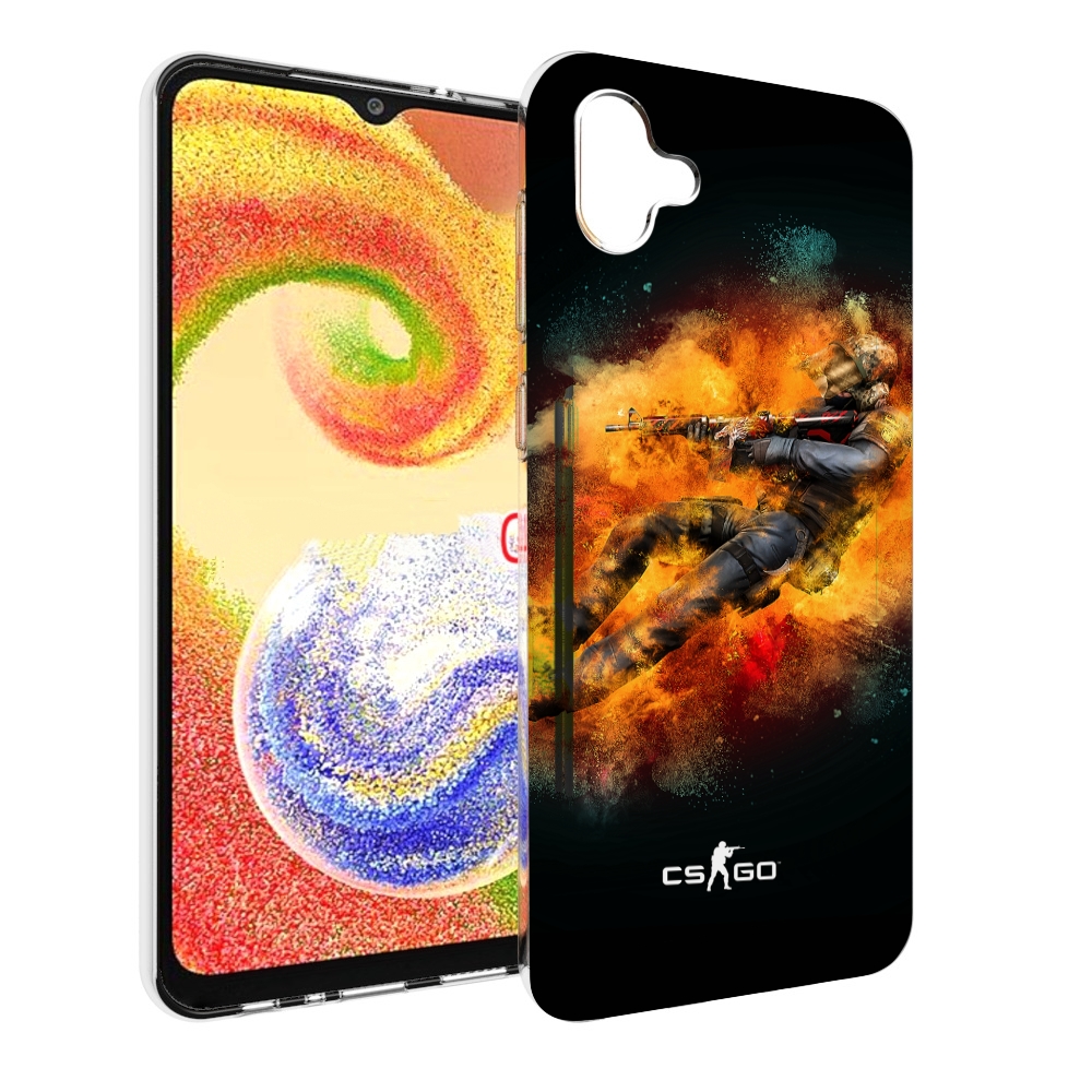 

Чехол MyPads CS-go-Контр-террорист мужской для Samsung Galaxy A04, Прозрачный, Tocco
