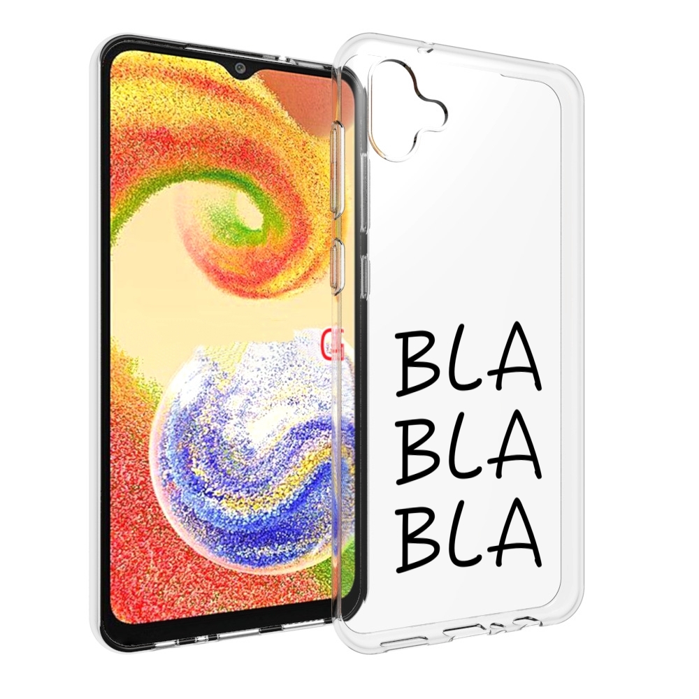 

Чехол MyPads Bla-Bla для Samsung Galaxy A04, Прозрачный, Tocco