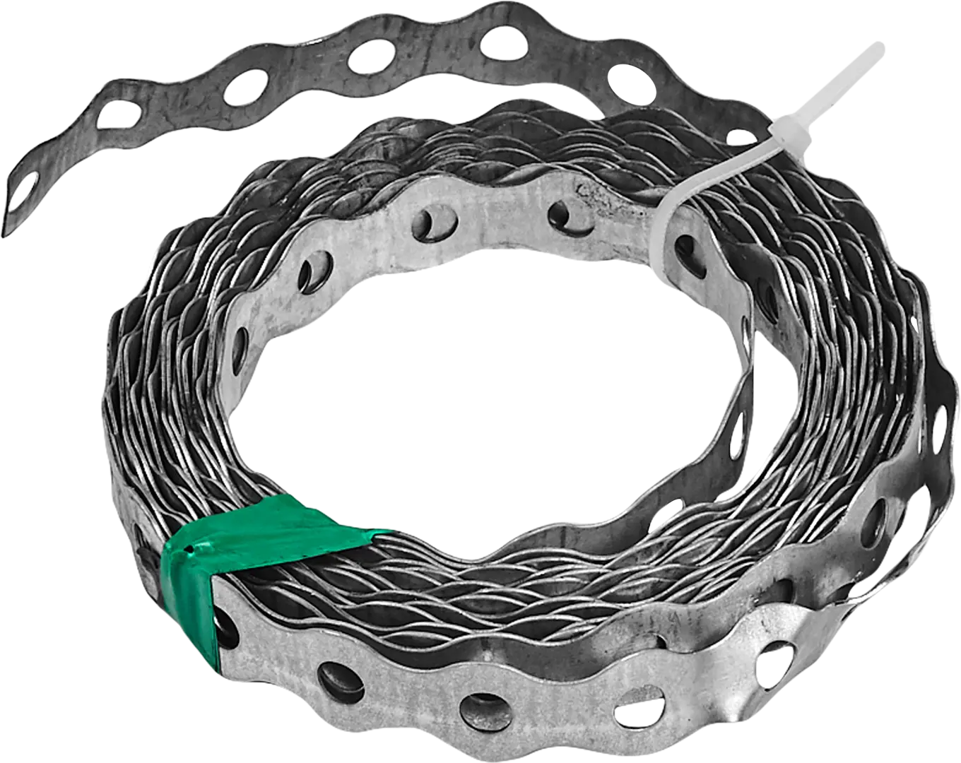 Перфорированная лента волна LV 17x0.75 5 м оцинкованная сталь цвет серебро