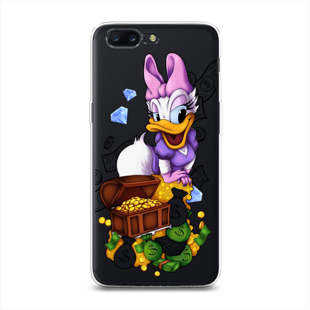 

Чехол на OnePlus 5 "Rich Daisy Duck", Коричневый;белый;фиолетовый, 150250-6