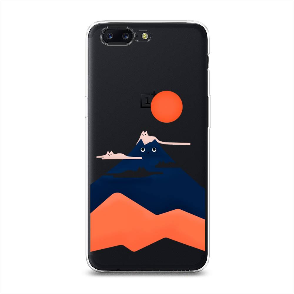 

Чехол на OnePlus 5 "Кот-гора", Черный;оранжевый, 150250-4