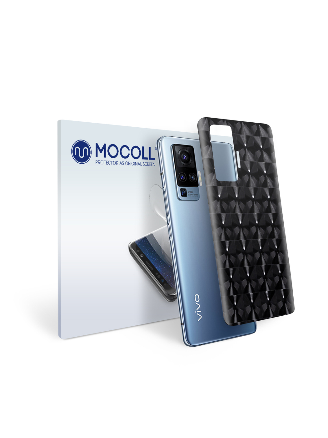 

Пленка защитная MOCOLL для задней панели VIVO IQOO 3 5G Кошачий глаз Черный