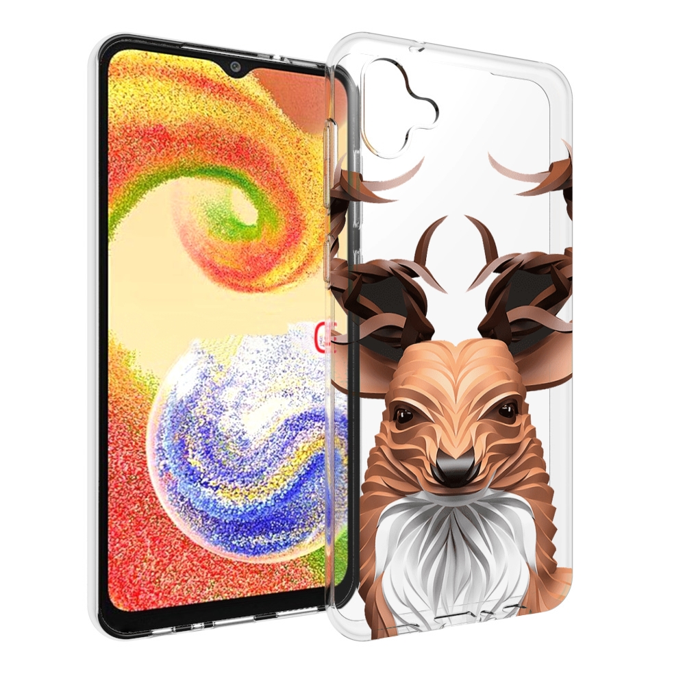 Чехол MyPads 3D-олень для Samsung Galaxy A04