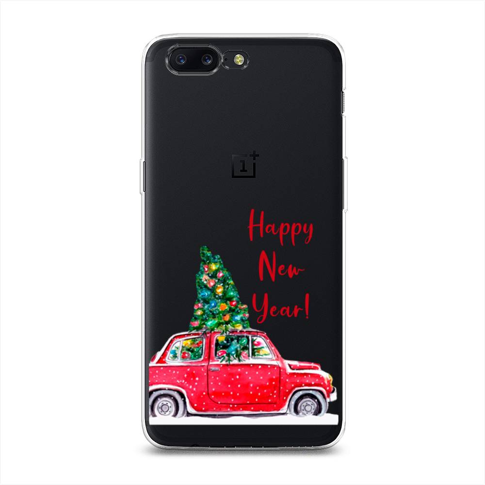 

Чехол на OnePlus 5 "Happy New Year", Красный;зеленый, 150250-5