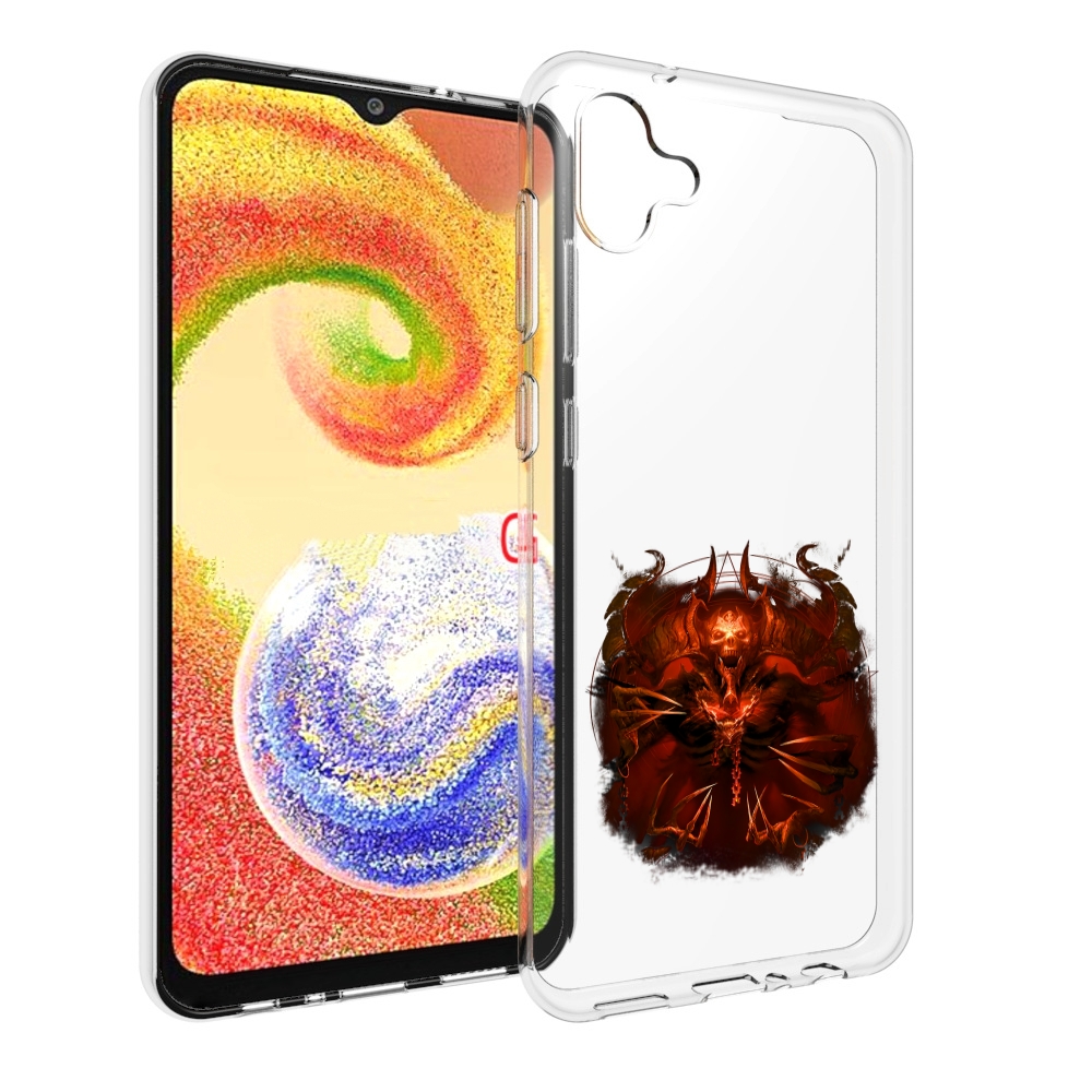 

Чехол MyPads яркий демон для Samsung Galaxy A04, Прозрачный, Tocco