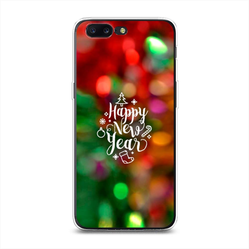 

Чехол на OnePlus 5 "Новый Год на елке", Зеленый;красный;желтый, 150250-5