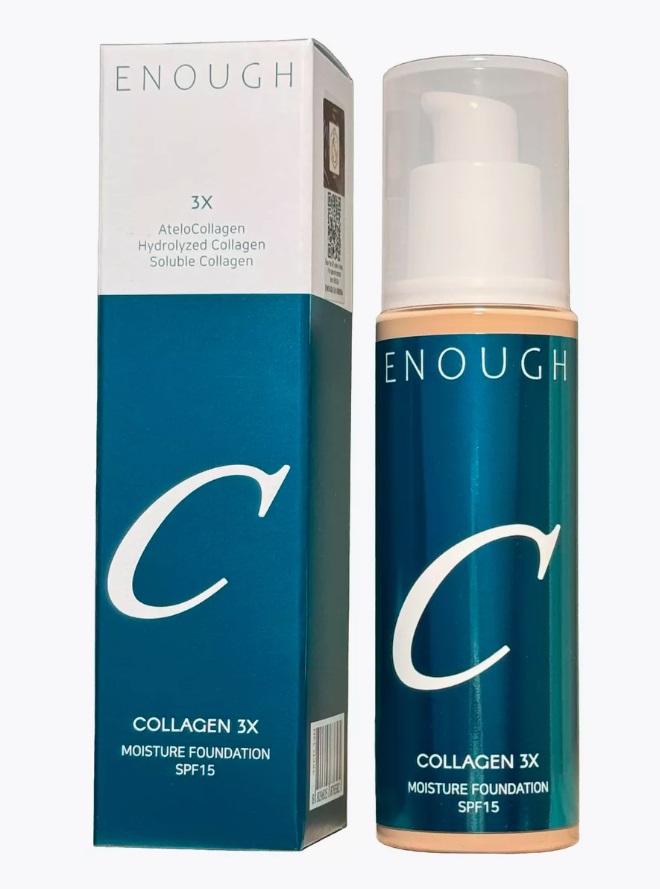 Тональный крем для лица ENOUGH collagen 3x moisture foundation 21N