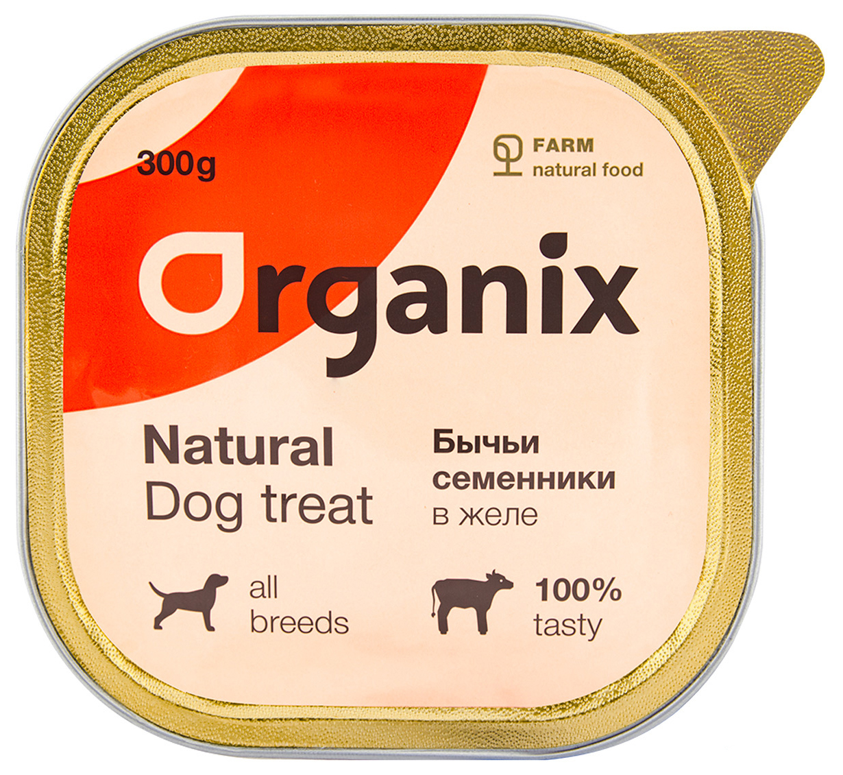 Лакомство для собак ORGANIX Бычьи семенники цельные 300 г 395₽