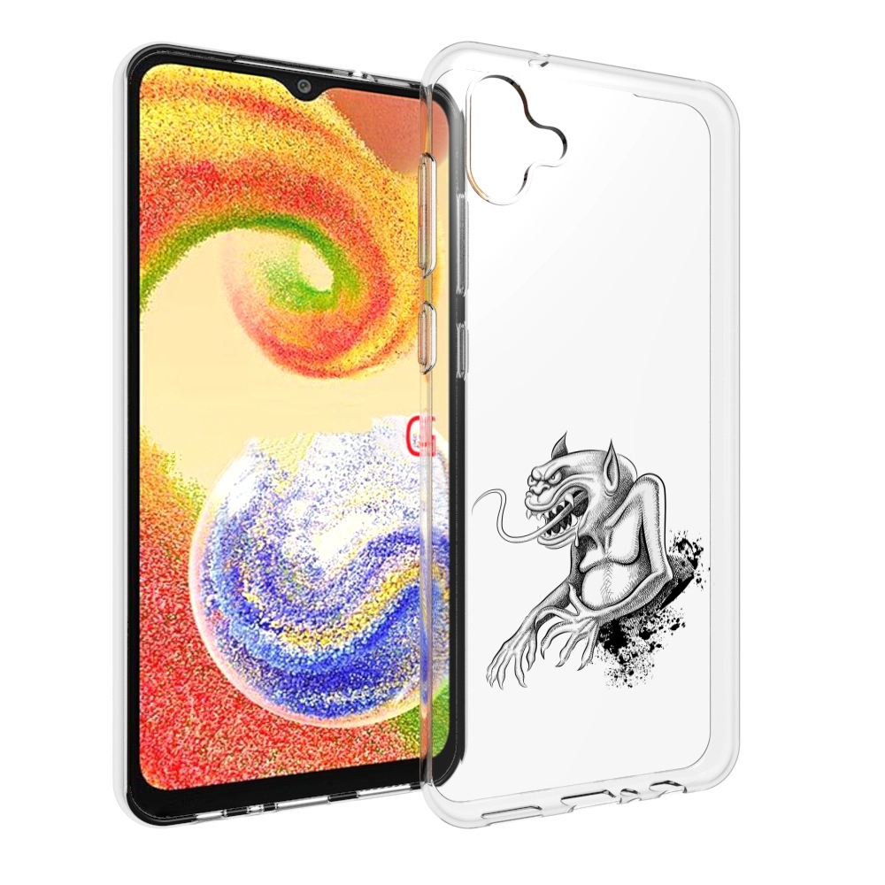 

Чехол MyPads чорт для Samsung Galaxy A04, Прозрачный, Tocco