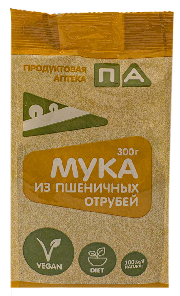 Мука Продуктовая Аптека из пшеничных отрубей 300 г