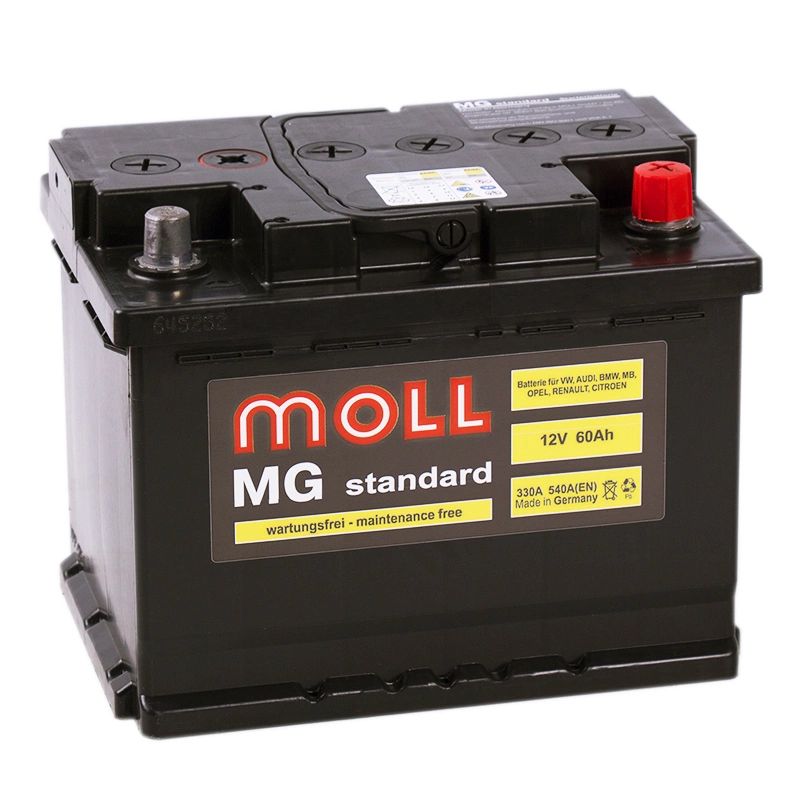 

Аккумулятор MOLL MG Standard 60R 550A 242x175x190