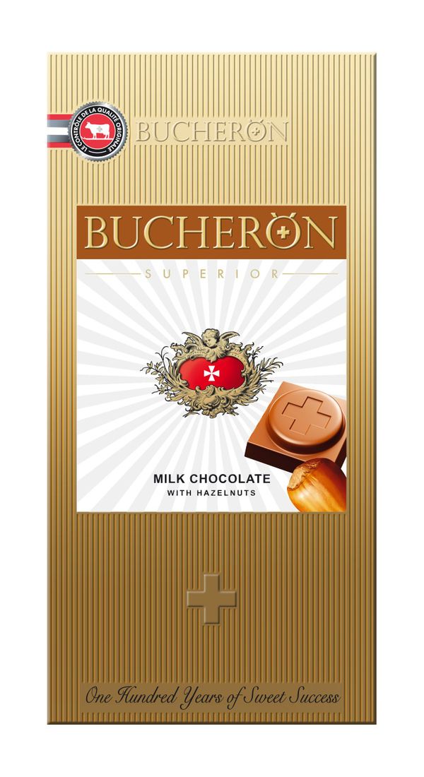 Шоколад Bucheron Superior молочный с фундуком 100 г
