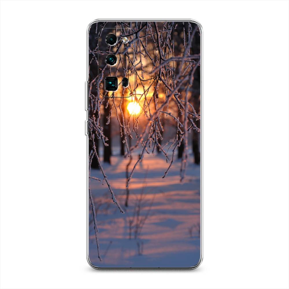 

Чехол на Honor 30 Pro Plus "Зима 7", Оранжевый;розовый;черный, 612250-2
