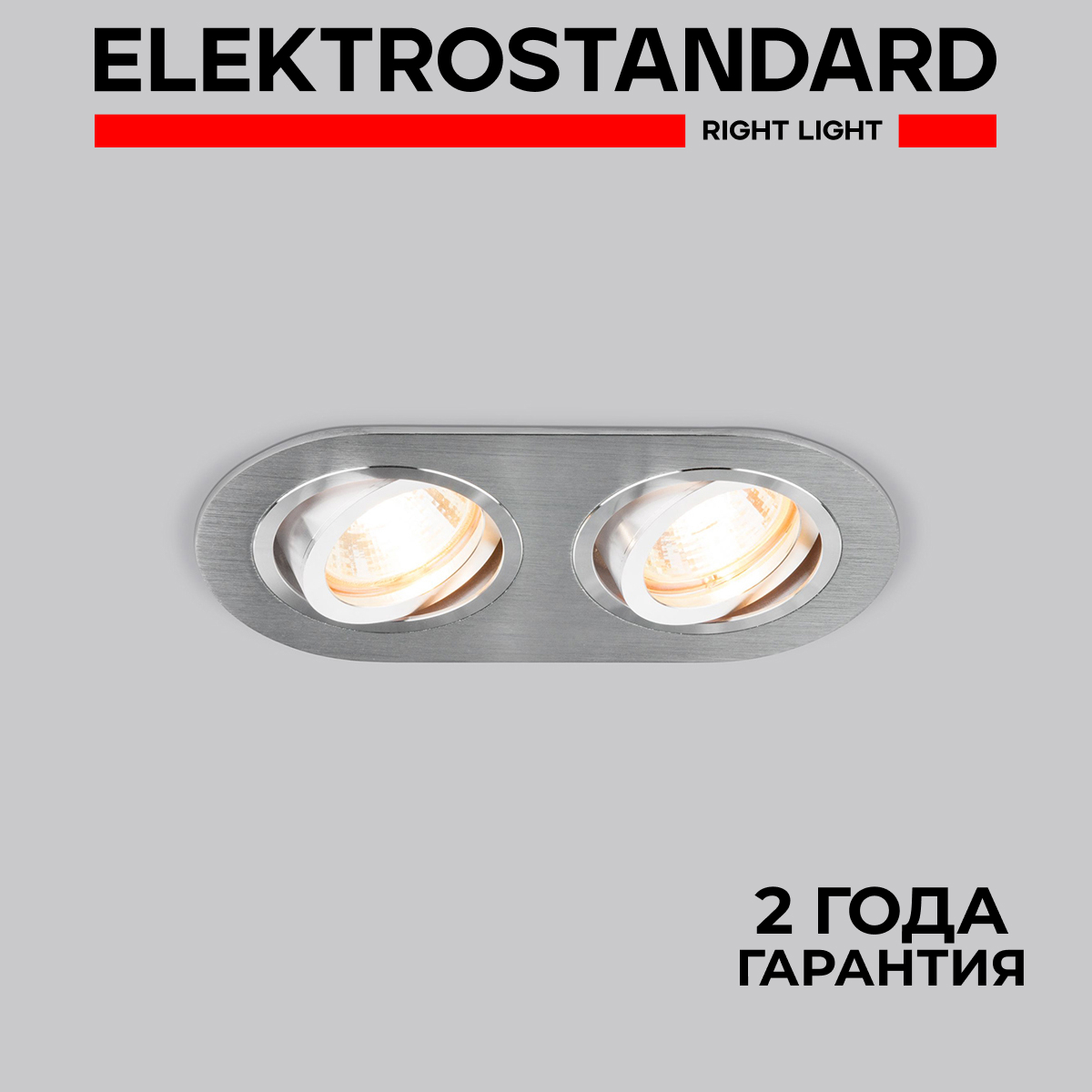 Встраиваемый точечный повортный светильник Elektrostandard 1061/2 MR16 SL Серебро