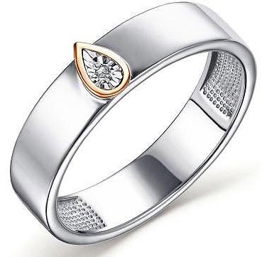 

Кольцо из серебра с бриллиантом р. 16,5 АЛЬКОР 01-2676_000Б-00, 01-2676_000Б-00