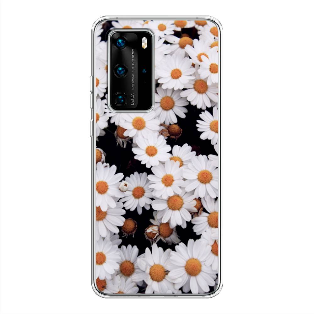 

Чехол Awog на Huawei P40 Pro "Ромашковое поле", Белый, 610950-4