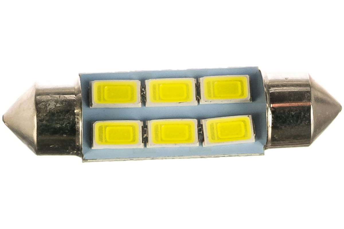 

Автолампа диод SKYWAY T11 C5W 6 SMD диодов 1-контурная 36мм белая S08201180