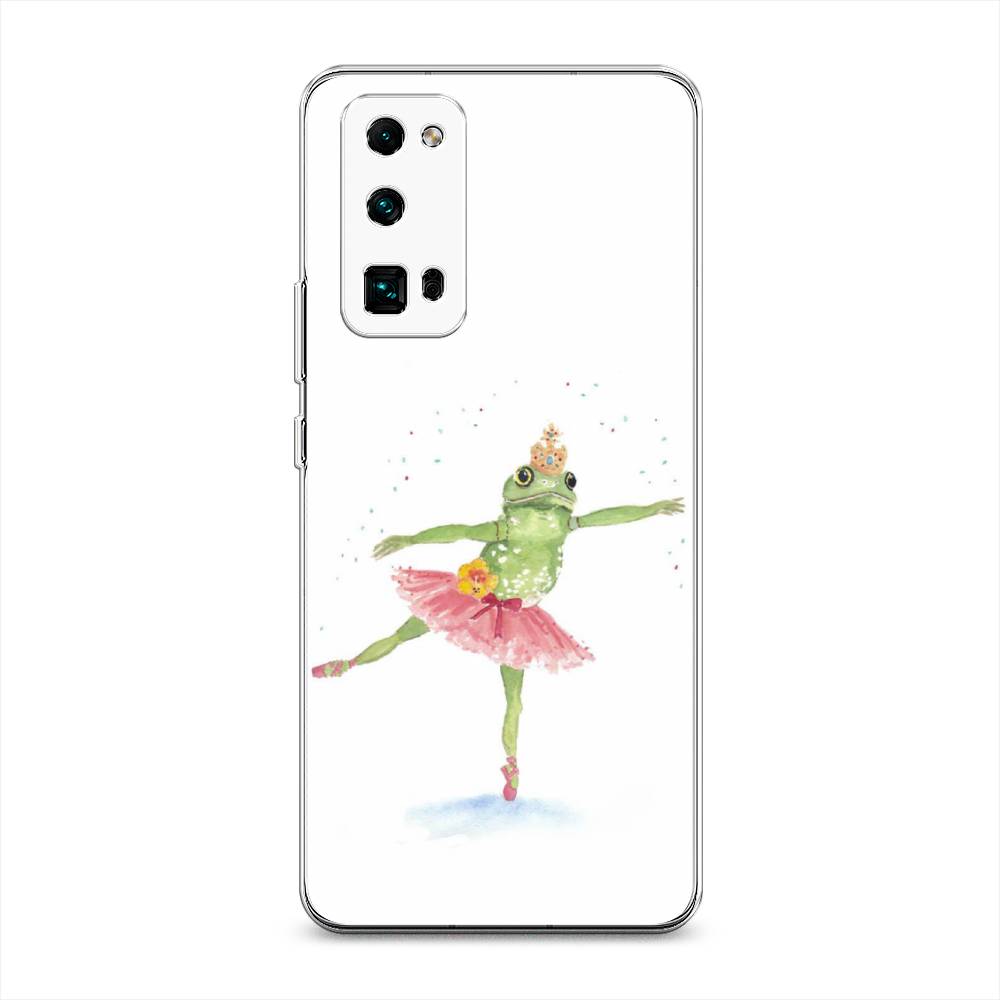 

Чехол на Honor 30 Pro Plus "Лягушка-балерина", Зеленый, 612250-4