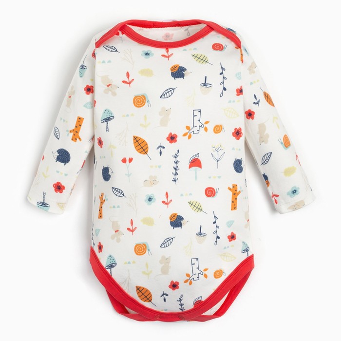 

Linas baby Боди для девочки, цвет молочный, рост 74 см (6-9м), 9465291