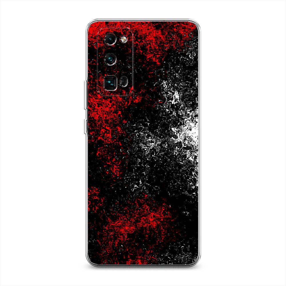 

Чехол на Honor 30 Pro Plus "Монотипия", Красный;черный;белый, 612250-3