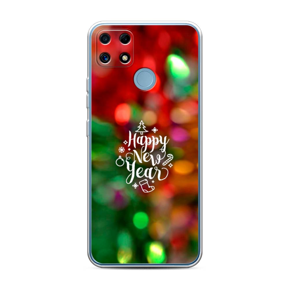 

Чехол для Oppo Realme C25/C25s "Новый Год на елке", Зеленый;красный;желтый, 256950-5