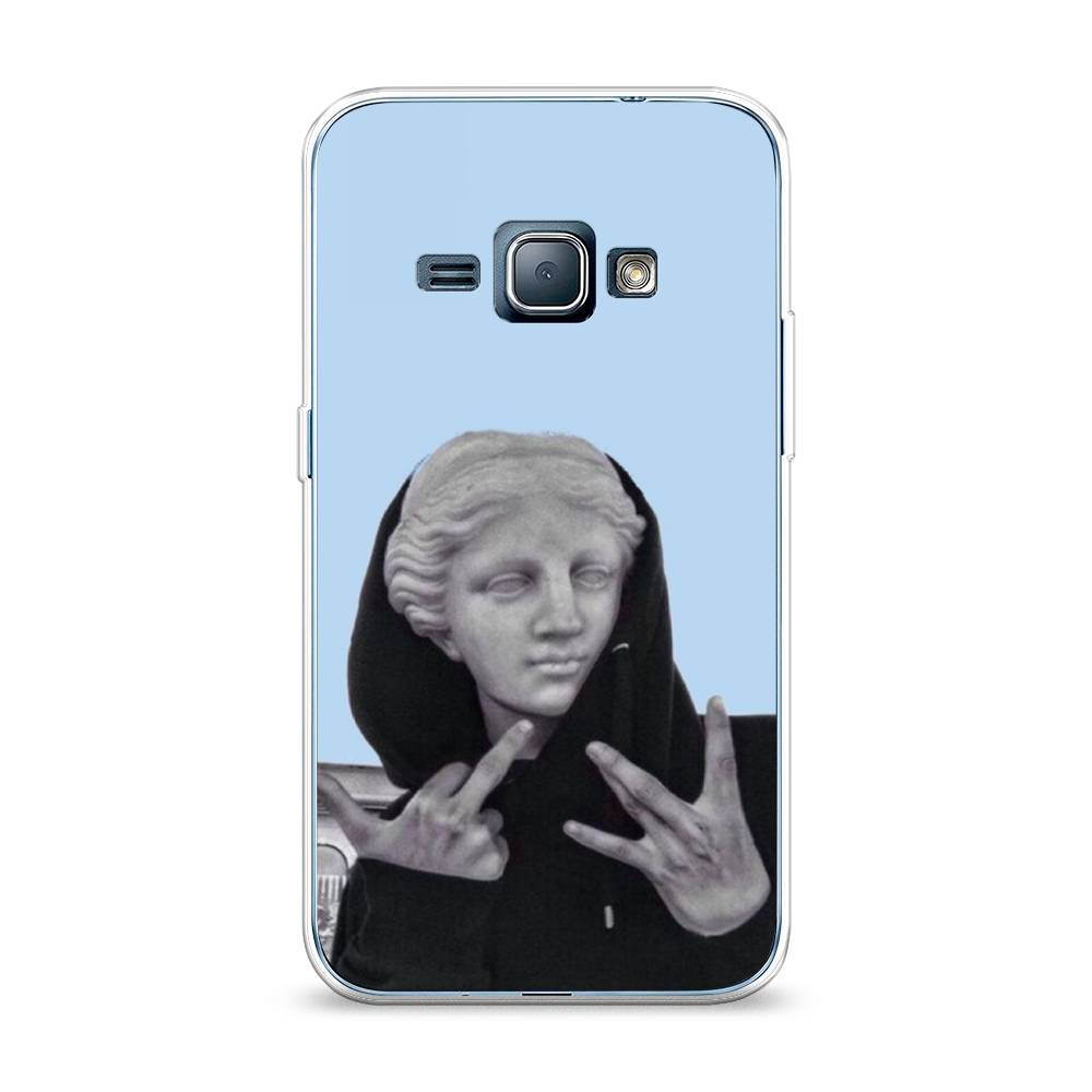 

Чехол Awog на Samsung Galaxy J1 2016 / Самсунг J1 2016 "SWAG статуя", Голубой, 22150-9